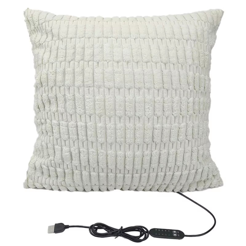 45X45Cm USB Electric Cushion Portable Heating Pillow 5-Block Temperature Control Menstrual Cramps Period Pain Relief Heated Pad