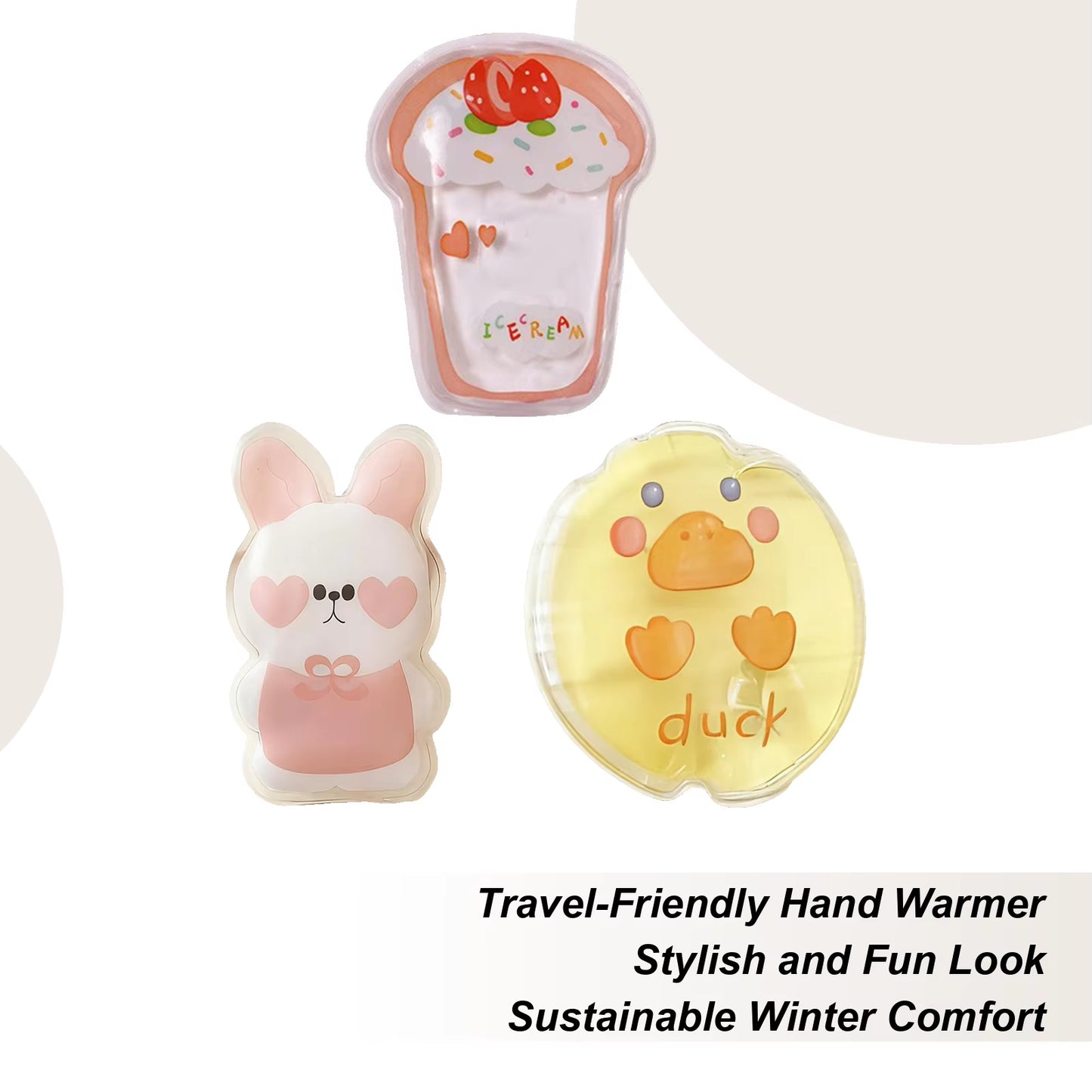 Hand Warmer Portable Pinch-To-Heat Palm Heater Reusable Pocket Heater for Student Women Teen Girl Child Men Outdoor Winter