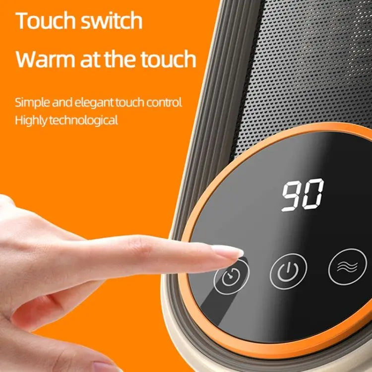 With Remote Controlled Electronic Desktop Heater with PTC Heating Element 220V US EU UK KR Plug Fan Heater 1200W Low Noise