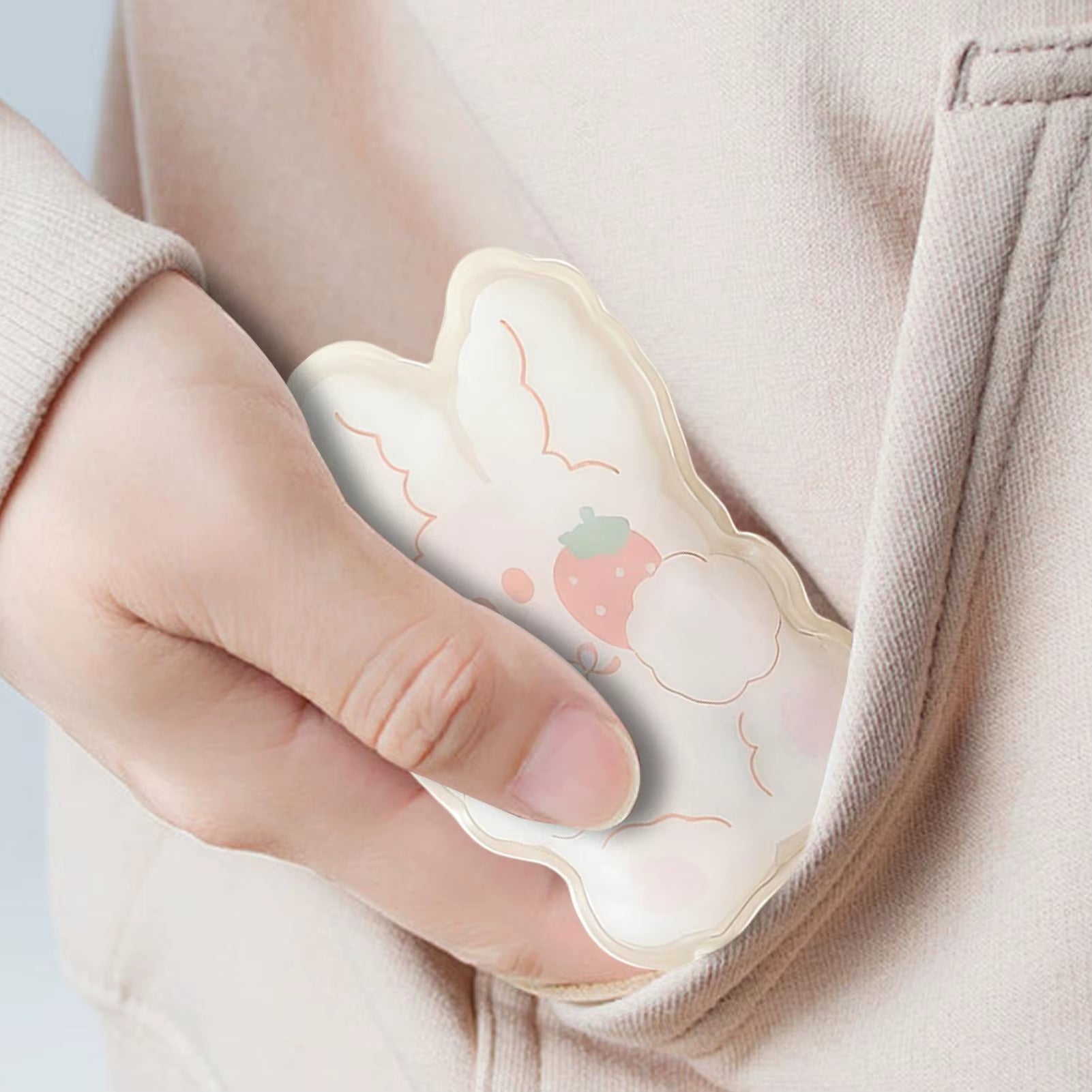 Hand Warmer Portable Pinch-To-Heat Palm Heater Reusable Pocket Heater for Student Women Teen Girl Child Men Outdoor Winter